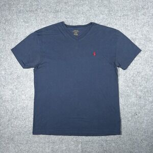 Polo Ralph Lauren T Shirt Mens Size Small Navy Blue Cotton Classic Fitted